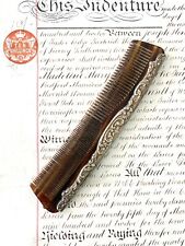 Vintage English Silver Faux Tortoiseshell Comb Broadway & Company picture