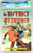 FOUR COLOR #13: Mr. District Attorney, 1942, CGC GRADED @ 5.0 picture