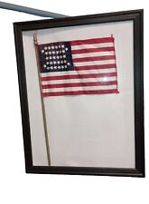 Rare Vintage USA Parade Flag 34 Star Cotton Golden State Mfg picture