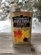 Vintage 1960’s Vermont Maple Syrup Tin Graphics EMPTY Rare picture