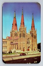 Tulsa OK-Oklahoma, Holy Family Cathedral, Antique Souvenir Vintage Postcard picture