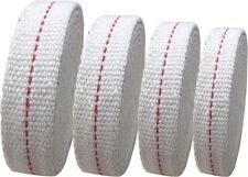 4 Rolls Oil Lamp Wick 1/2, 3/4, 7/8 Inch Flat Cotton Wick 6.5 Ft/roll Red Stitch picture