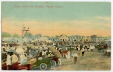 c1910 Topeka Kansas State Fair Grounds Scene - franked with 1ct Parcel Post RPO picture