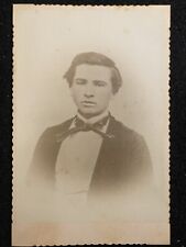 Coldwater Michigan MI Handsome Young Man Antique Cabinet Photo picture