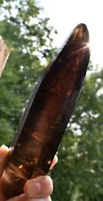 Black Quartz Crystal Natural Terminated Point Large 7.5 in picture