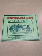 Waterloo Boy One Man Tractor Gas Engine Company Iowa Kerosene Advertising Green picture