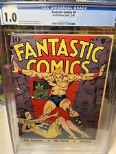 FANTASTIC COMICS #4 CGC 1.0 Universal CLASSIC LOU FINE SAMSON GGA COVER 1940 picture