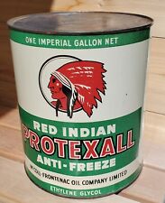 Rare Green Red Indian Protexall Antifreeze One Gallon Can picture