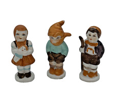 Vintage (Antique?) Ceramic Village People Figurines set of 3 Estate PIeces picture