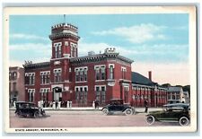 c1920 State Armory Broadway Classic Cars National Newburgh New York NY Postcard picture