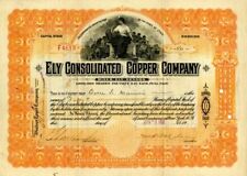 Ely Consolidated Copper Co. - Stock Certificate - Mining Stocks picture