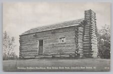 New Salem Park Illinois~Herndon Brothers Residence B&W Card~Vintage Postcard picture