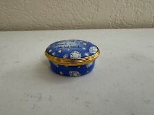 Halcyon Days Enamel Trinket Box Whoever Said Diamonds Are a Girls Best Friend picture