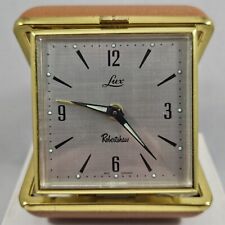 Vintage Robert Shaw Lux Alarm Clock Travel Size West Germany Glow In Dark Hands picture