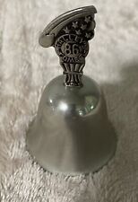 Vintage 1986 Silver Toned Metal Bell Halley's Comet Bell picture
