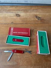 Lot of 2 NOS Vintage Victorinox Smooth Red ALOX Companion Swiss Army Knife picture
