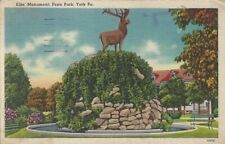 Postcard PA Elks Monument Penn Park York, Pennsylvania picture