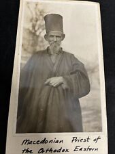 Macedonian Priest of Orthodox Eastern Church vintage original PHOTO c.1922 picture