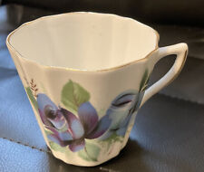 Royal Dover Bone China England cup only Blue Roses Mint Replacement part Vintage picture