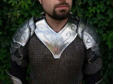 Medieval Larp Armor Shoulder Warrior Steel Thranduil Pair Of Pauldrons picture