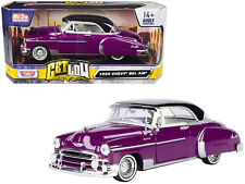 1950 Chevrolet Bel Air Lowrider Purple Metallic with Black Top and White picture