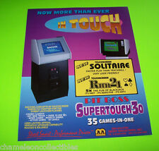 MERIT IN TOUCH SUPERTOUCH 30 ORIGINAL NOS VIDEO GAME SALES FLYER Vintage Retro   picture
