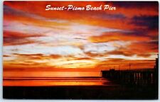 Postcard - Sunset-Pismo Beach Pier - Pismo Beach, California picture