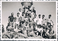 Vtg Photo Shirtless Guys Affectionate Men Bulge Trunks Young Natural Physique picture