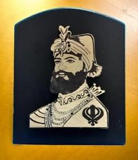Shri Guru Gobind Singh Ji Sikh Gurus Self Standing Wooden 3D photoframe picture