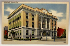 City Hall, Altoona PA Pennsylvania Vintage Linen Postcard picture