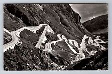 RPPC-San Gottardo Switzerland, Val Tremola, Antique, Vintage Postcard picture