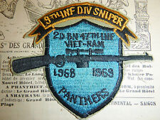 Original SNIPER Patch - 1968 - 69 - PANTHERS - 9th INF - Vietnam War - B 893 picture