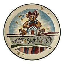 Vintage Boyds Bears Bearware Pottery Plate 8 Inch Home Sweet Home 2001 picture