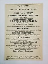 1847 New Haven Connecticut Advertisement Croswell & Jewett Books Beebe Beecher picture