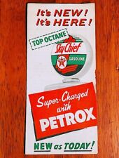 Texaco SKYCHIEF Gasoline Gas Fuel Original 1950's Service Station Promo Brochure picture