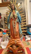 Our Lady Of Guadalupe Wood Statue 25inches picture