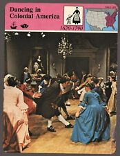 Dancing in Colonial America  Story of America Daily Life History Card picture