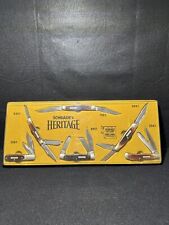 Vintage Rare USA Schrade Heritage Knife Set With 6 Different Knives 1977-1982 picture