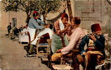Vintage Postcard: Turkish Barber Shop in Constantinople picture