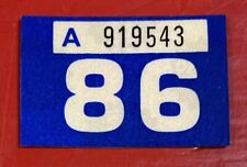 Original 1986 Washington Motor Vehicle License Plate Tag Same For Car And Truck picture