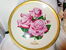 Vintage Plate 1979 Paradise Pink  Rose Gold Trim 10.5 in Luther Bookout Paint picture