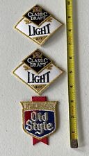 Vintage 0ld Style Beer Jacket Patches - New  - Lot Of 3 picture