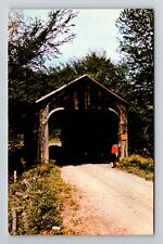 North Salem OH-Ohio, Gunn Bridge, Salt Fork Lake, Vintage Postcard picture