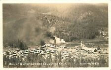 Postcard RPPC California Quincy Mill lumber logging Eastman Birdseye 23-2306 picture