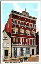 VINTAGE POSTCARD THE MASONIC TEMPLE AT FREDERICK MARYLAND c. 1920s picture