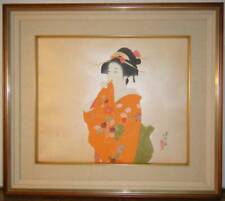 Print Shinsui Ito Woodblock Ancient Beauty Utagawa School Ukiyo-E Master Box Yel picture