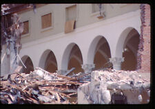 35 mm color slides lot 4 pc * Pasadena CA building demolition 1978 Keep out sign picture