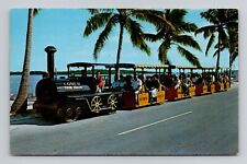 Postcard Conch Tour Train in Key West Florida FL, Vintage Chrome N16 picture