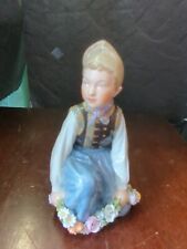 vintage royal copenhagen Rare Amager Boy Figurine Carl Martin Hansen 12414 picture