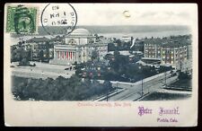 NEW YORK CITY Postcard 1903 HTL Hold to Light Columbia University Sent to Italy picture